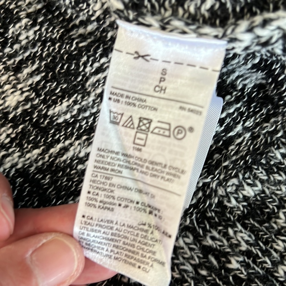 OLD NAVY knit cardigan black/white size S - Picture 6 of 7